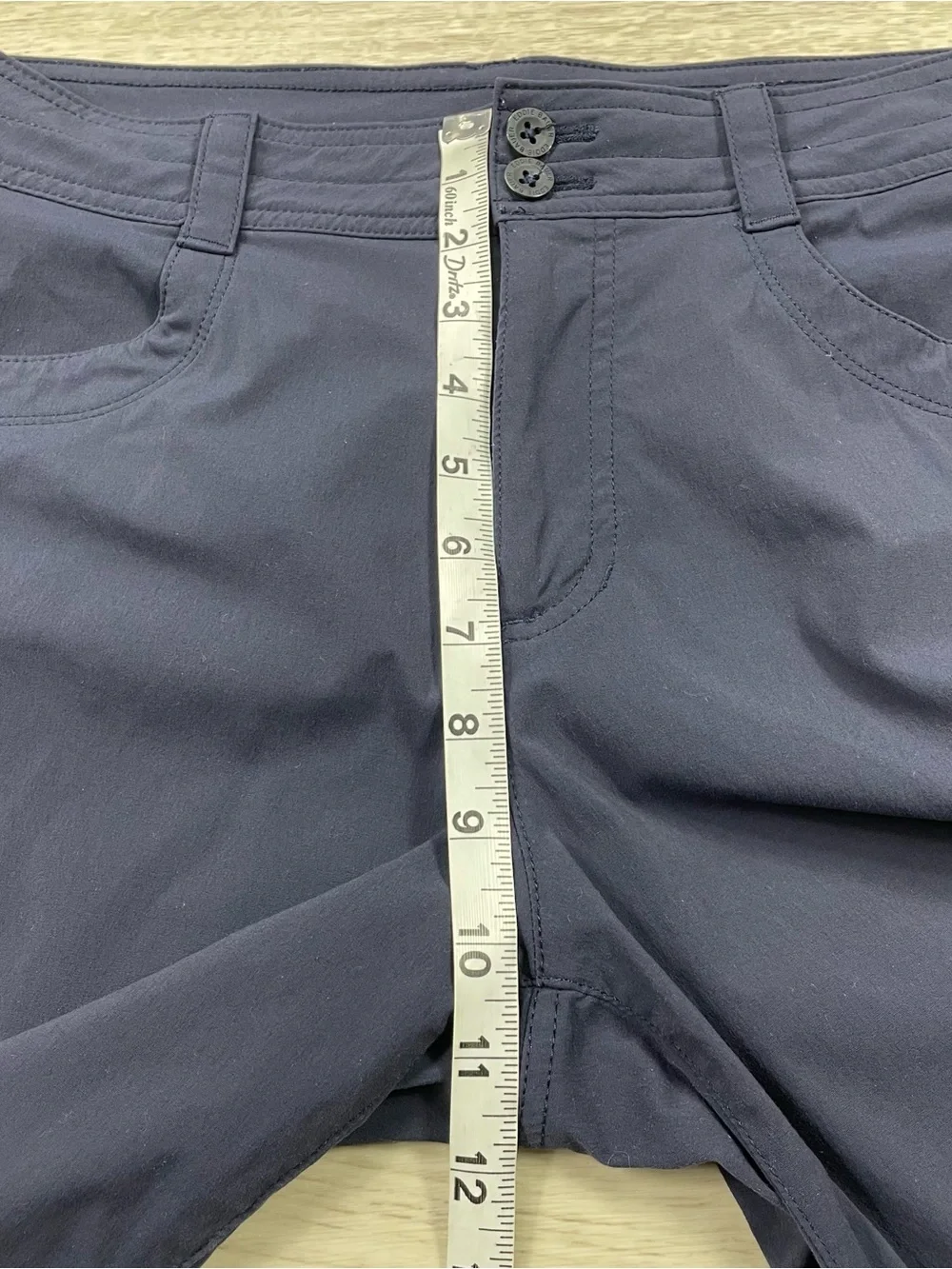 Eddie Bauer Navy Women's Bermuda Performance Active Hiking Outdoor Shorts